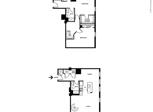 Two Bedroom, Two Bath: Townhou: Beds - 2: Baths - 2: SqFt Range - 1044 to 1044