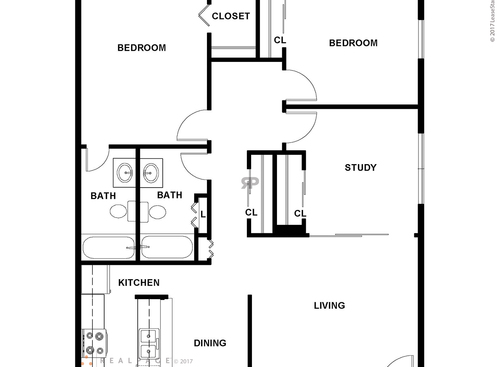The Byland: Beds - 2: Baths - 2: SqFt Range - 1099 to 1099