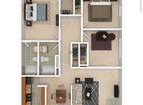 The Byland: Beds - 2: Baths - 2: SqFt Range - 1099 to 1099