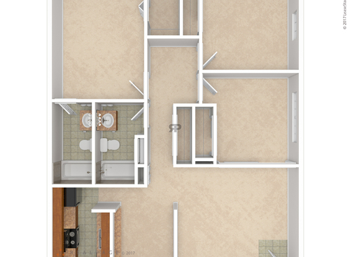 The Byland: Beds - 2: Baths - 2: SqFt Range - 1099 to 1099