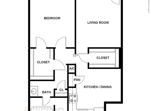 The Ashland: Beds - 1: Baths - 1: SqFt Range - 773 to 773