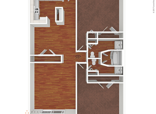 The Bonelli: Beds - 2: Baths - 1.5: SqFt Range - 979 to 979