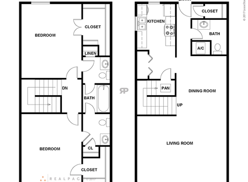 The Bolton: Beds - 2: Baths - 2: SqFt Range - 1172 to 1172