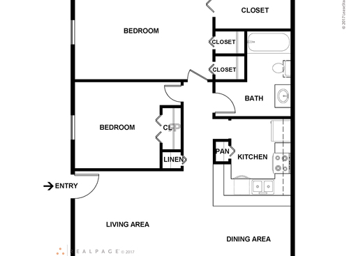 The Bonelli: Beds - 2: Baths - 1: SqFt Range - 900 to 900
