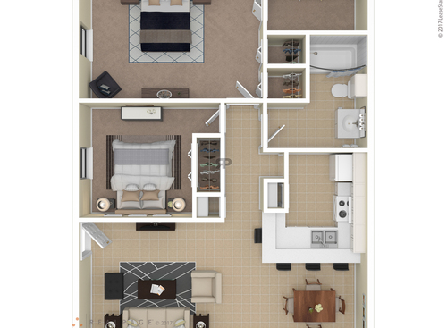 The Bonelli: Beds - 2: Baths - 1: SqFt Range - 900 to 900