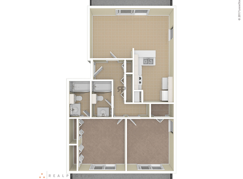 The Belmont: Beds - 2: Baths - 2: SqFt Range - 996 to 996