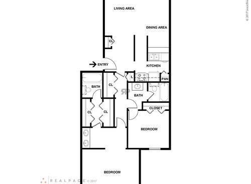 The Bleu: Beds - 2: Baths - 2: SqFt Range - 1230 to 1230