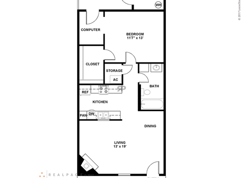 The Alder: Beds - 1: Baths - 1: SqFt Range - 930 to 930