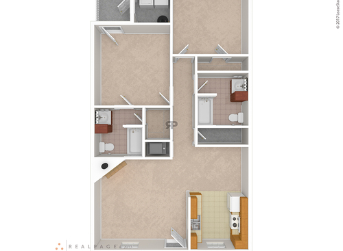 The Bleu: Beds - 2: Baths - 2: SqFt Range - 1160 to 1160