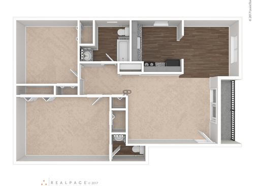 The Byland: Beds - 2: Baths - 1.5: SqFt Range - 1020 to 1020