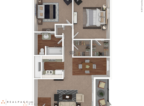 The Belmont: Beds - 2: Baths - 1: SqFt Range - 1080 to 1080