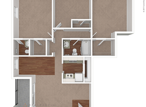 The Cambridge: Beds - 3: Baths - 1.5: SqFt Range - 1100 to 1100