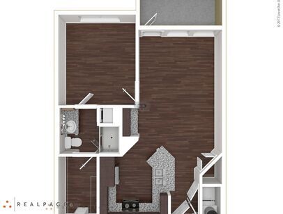 A1 - Holly: Beds - 1: Baths - 1: SqFt Range - 705 to 705