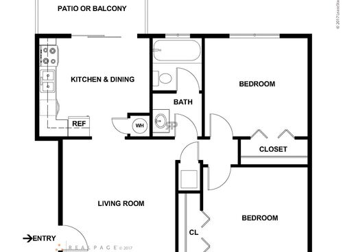 The Bonelli: Beds - 2: Baths - 1: SqFt Range - 876 to 876
