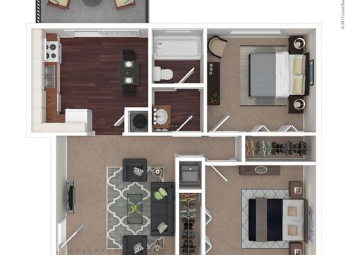The Bonelli: Beds - 2: Baths - 1: SqFt Range - 876 to 876