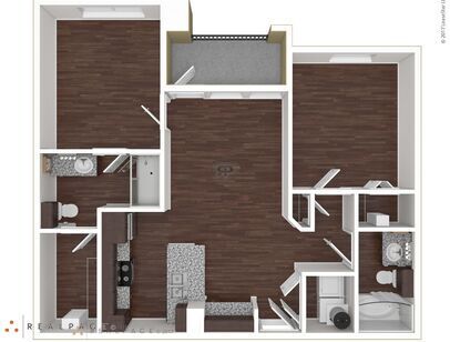 B1 - Cypress: Beds - 2: Baths - 2: SqFt Range - 921 to 921