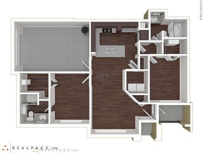 B3 - Magnolia: Beds - 2: Baths - 2: SqFt Range - 1090 to 1090