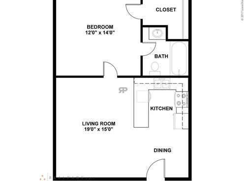 The Ayers: Beds - 1: Baths - 1: SqFt Range - 630 to 630