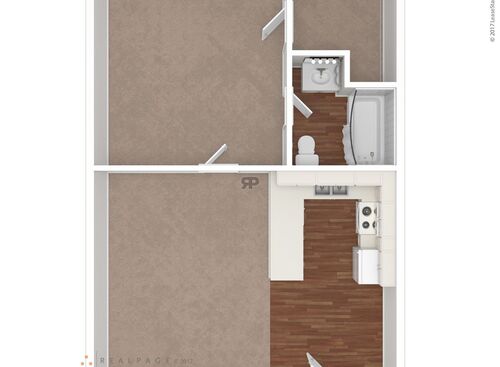 The Ayers: Beds - 1: Baths - 1: SqFt Range - 630 to 630
