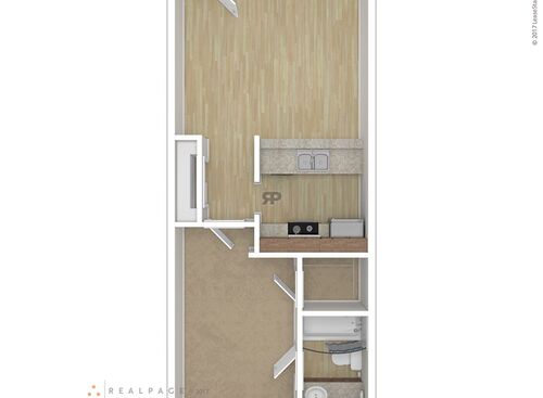 1 Bedroom, 1 Bath: Beds - 1: Baths - 1: SqFt Range - 544 to 544