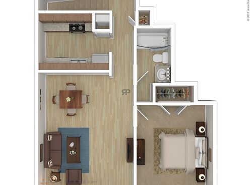 1 Bedroom, 1 Bath: Beds - 1: Baths - 1: SqFt Range - 690 to 690