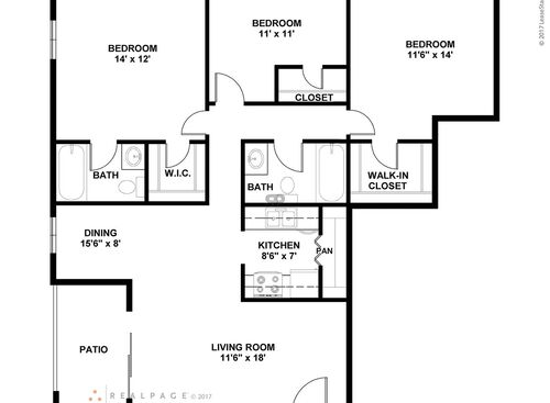 The Camilla: Beds - 3: Baths - 2: SqFt Range - 1200 to 1200