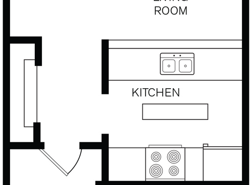 1 Bedroom, 1 Bath: Beds - 1: Baths - 1: SqFt Range - 544 to 544
