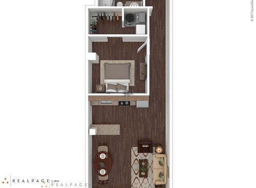 1 Bedroom, 1 Bath: Beds - 1: Baths - 1: SqFt Range - 695 to 695