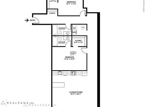2 Bedroom 2 bath: Beds - 2: Baths - 2: SqFt Range - 1340 to 1340