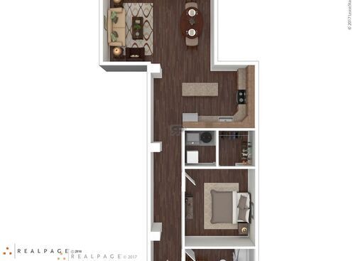 1 Bedroom, 1 Bath: Beds - 1: Baths - 1: SqFt Range - 819 to 819