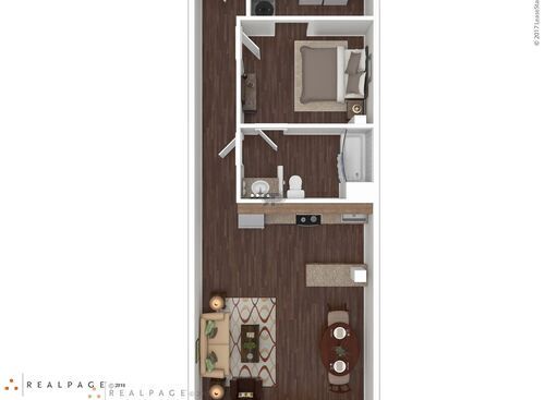 1 Bedroom, 1 Bath: Beds - 1: Baths - 1: SqFt Range - 726 to 726