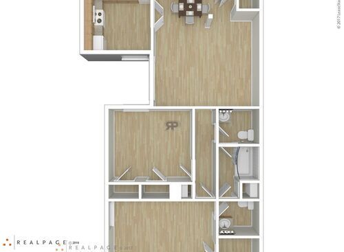 La Hacienda: Beds - 2: Baths - 2: SqFt Range - 864 to 864
