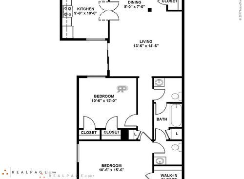 La Hacienda: Beds - 2: Baths - 2: SqFt Range - 864 to 864