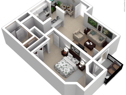 Villa: Beds - 1: Baths - 1: SqFt Range - 900 to 900