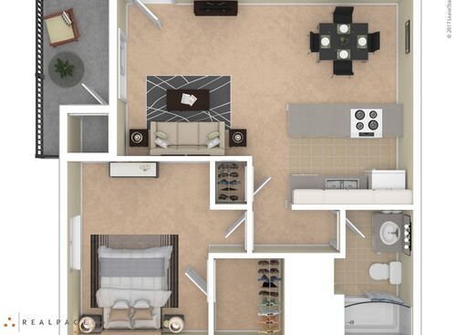 Desert Bloom: Beds - 1: Baths - 1: SqFt Range - 619 to 619