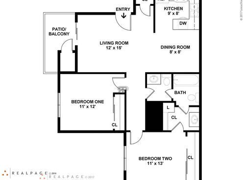 The Pecos: Beds - 2: Baths - 2: SqFt Range - 835 to 835