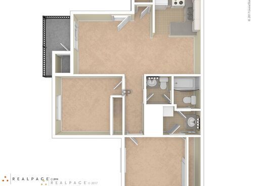 The Pecos: Beds - 2: Baths - 2: SqFt Range - 835 to 835