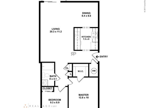 The Bonelli: Beds - 2: Baths - 1: SqFt Range - 820 to 820
