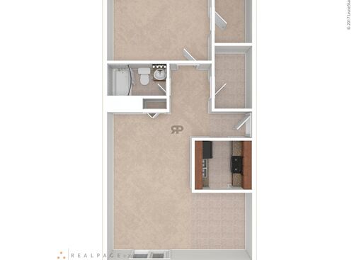The Ayers: Beds - 1: Baths - 1: SqFt Range - 665 to 665