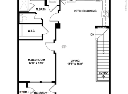 ONE W/ 2 Car Garage: Beds - 1: Baths - 1: SqFt Range - 901 to 901