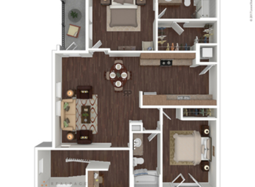 TWO.3 W/ 1 Car Garage: Beds - 2: Baths - 2: SqFt Range - 1324 to 1324