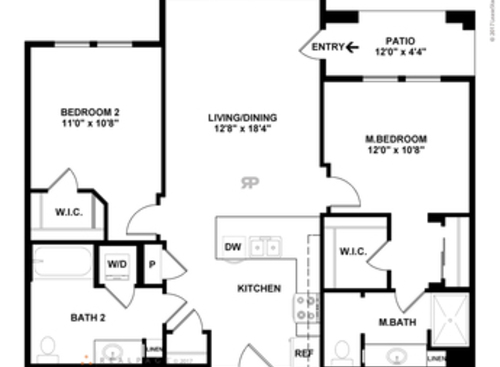 TWO.4L W/ 4 Car Garage: Beds - 2: Baths - 2: SqFt Range - 1111 to 1111