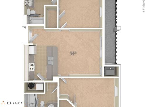 Duo I w/Balc: Beds - 2: Baths - 2: SqFt Range - 872 to 872