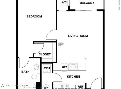Solo I w/Balc: Beds - 1: Baths - 1: SqFt Range - 636 to 636