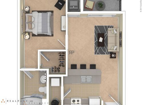 Solo I w/Balc: Beds - 1: Baths - 1: SqFt Range - 636 to 636
