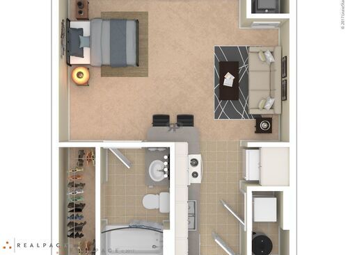 Studio III w/Balc: Beds - 1: Baths - 1: SqFt Range - 442 to 442