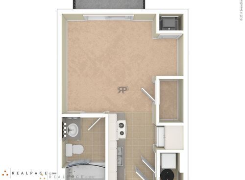Studio I: Beds - 1: Baths - 1: SqFt Range - 338 to 338