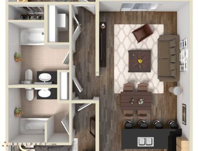 Hawthorn: Beds - 2: Baths - 2: SqFt Range - 950 to 950