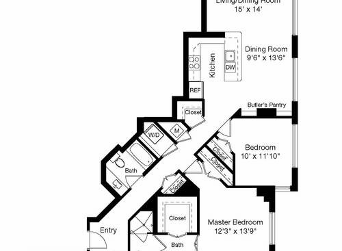 2 Bed/Den/2 Bath 1426: Beds - 2: Baths - 2: SqFt Range - 1426 to 1426