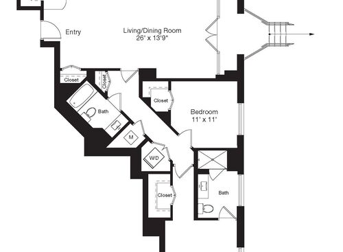 2 Bed/2 Bath 1243: Beds - 2: Baths - 2: SqFt Range - 1243 to 1243
